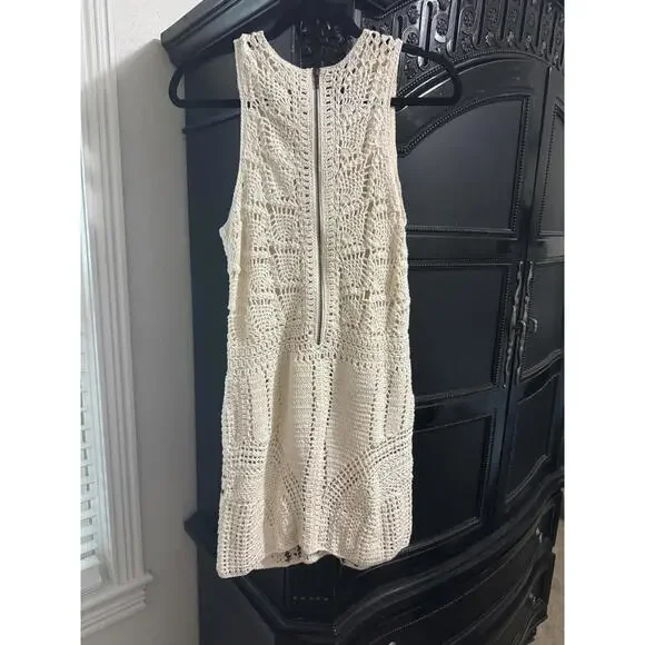 Flook Alora for Free People crochet mini dress with beaded detail - Picture 4 of 8